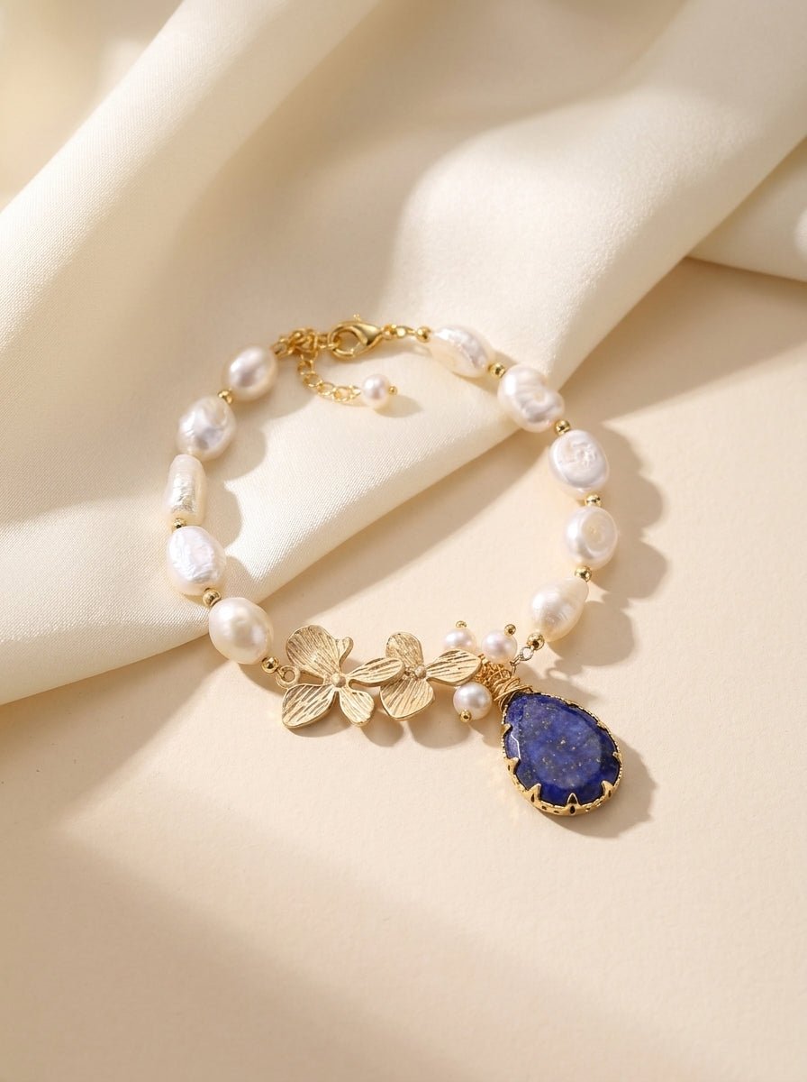 Genuine Baroque Pearl Bracelet — Handmade - Myglova