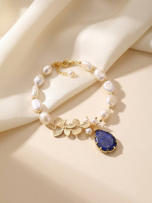 Genuine Baroque Pearl Bracelet — Handmade - Myglova