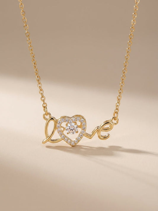 The "Modern Muse" Titanium Script Necklace - Myglova