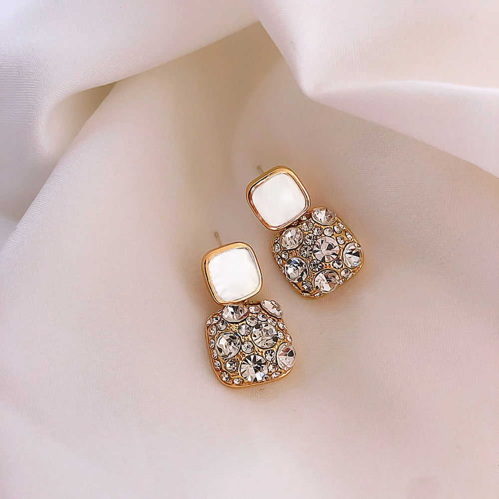 Lustre Cube Stud Earrings