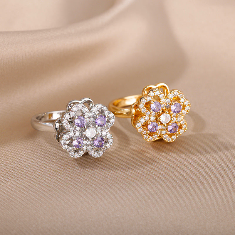 Serenity Bloom Rotating Ring