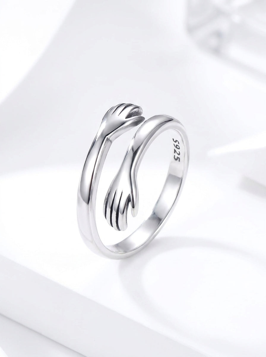 The Embrace Hug Ring — 925 Sterling Silver