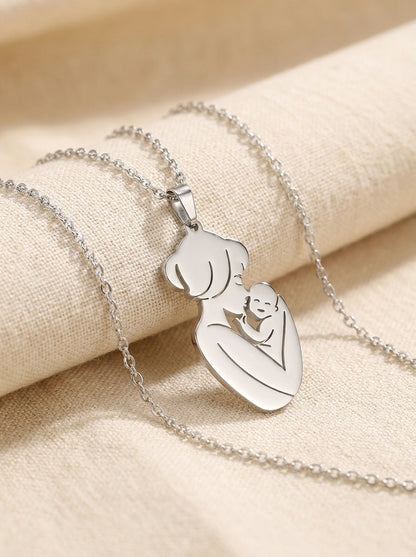 Always With You Mother and Baby necklace studio photo