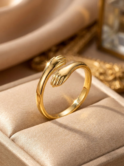 Gold Embrace Hug Ring product detail