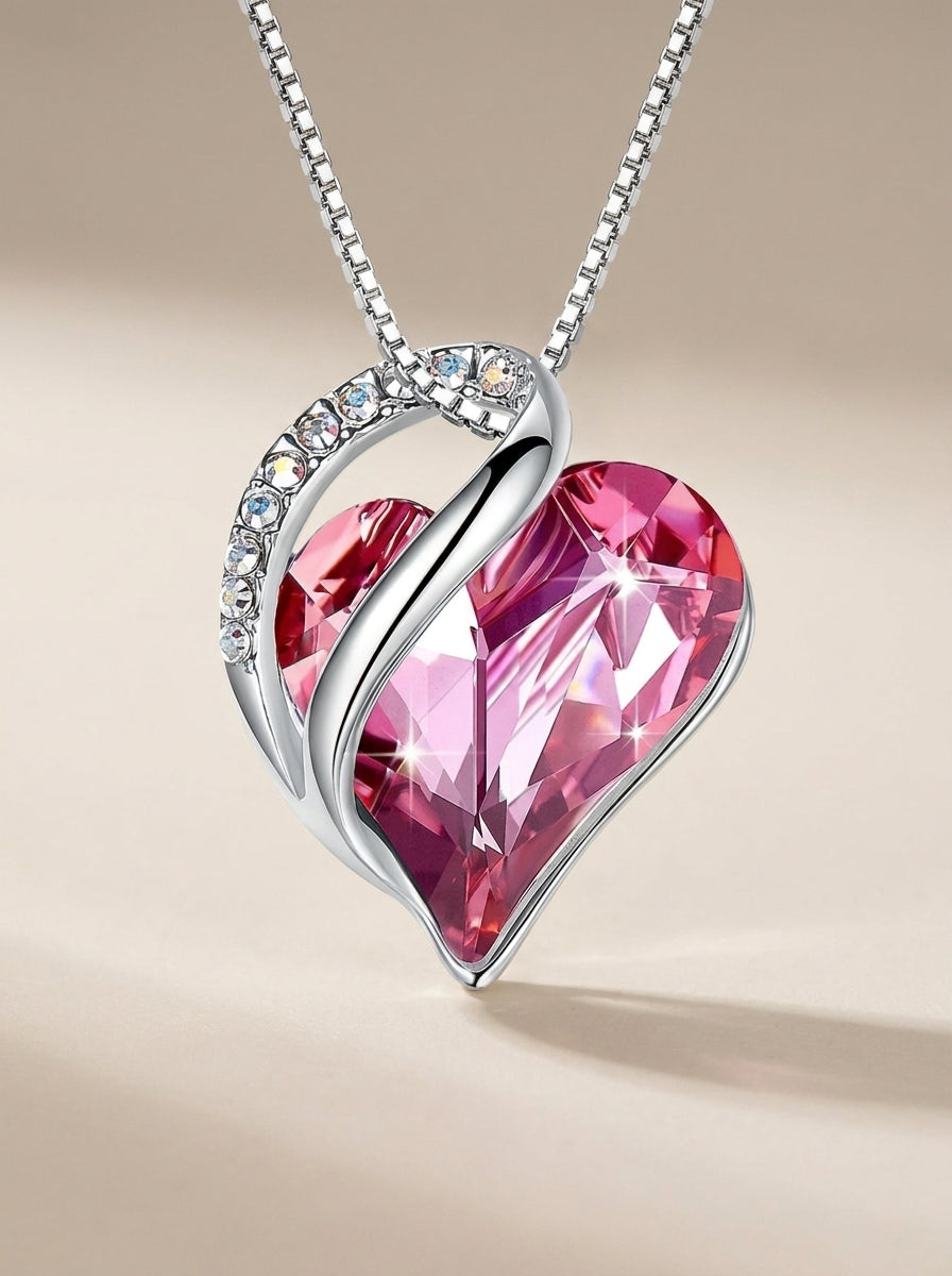 The "Geometric Soul" 925 Sterling Silver Heart