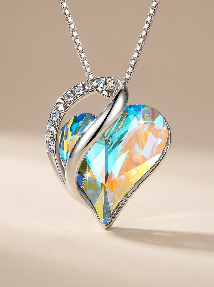 The "Geometric Soul" 925 Sterling Silver Heart