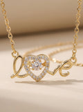 The "Modern Muse" Titanium Script Necklace