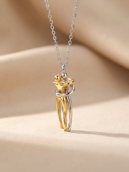 Always Close 925 sterling silver hug necklace
