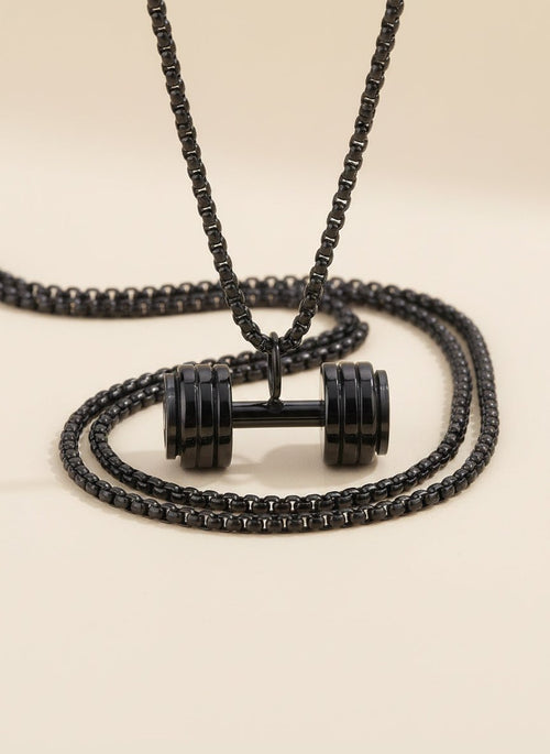 Atlas Dumbbell Pendant Necklace - Myglova