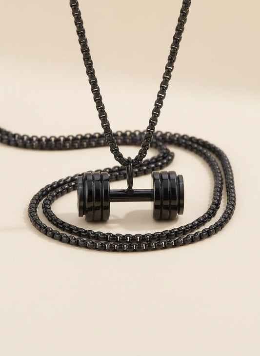 Atlas Dumbbell Pendant Necklace - Myglova