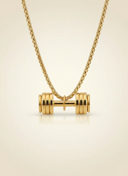 Atlas Dumbbell Pendant Necklace - Myglova