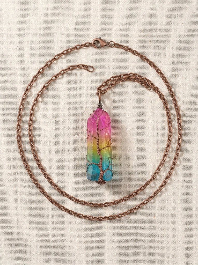 Aura Balance™ Tree of Life Necklace A spiritual symbol of growth, protection & interconnection - Myglova