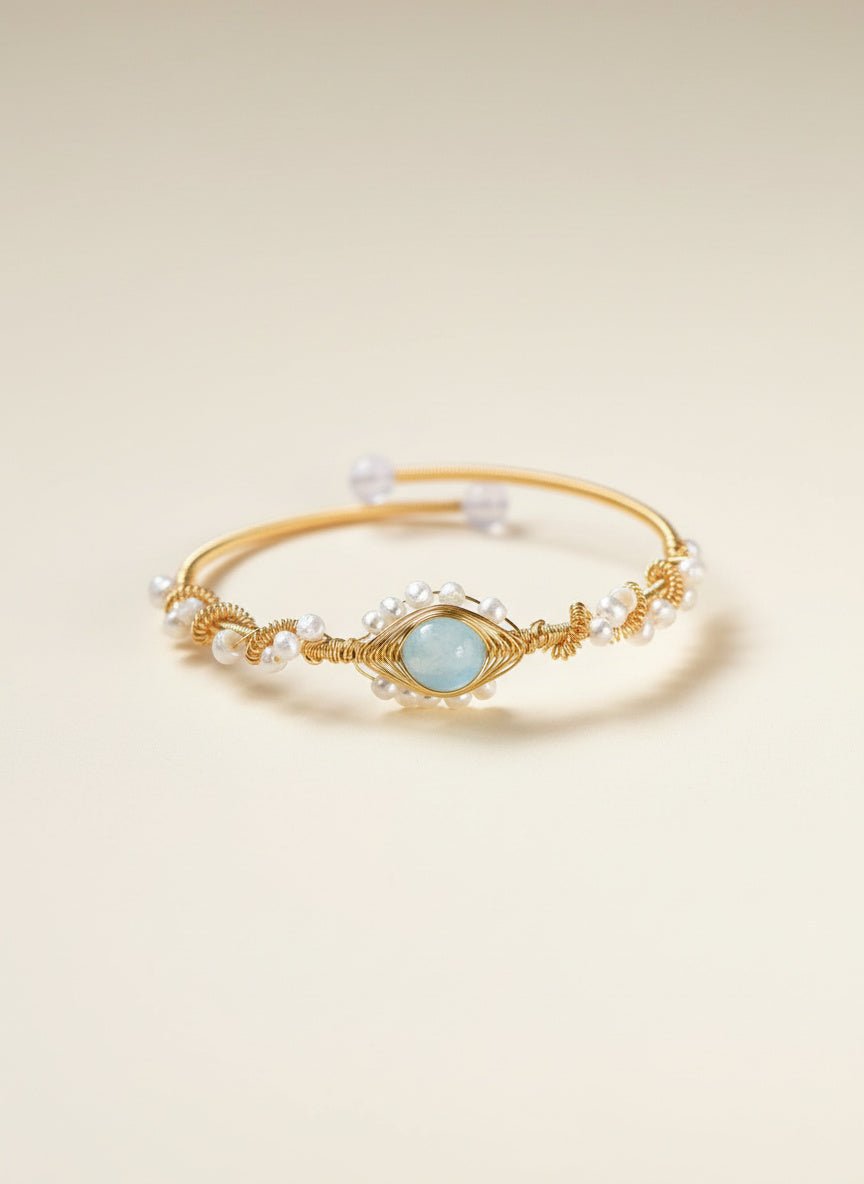 Aurielle Pearl Heart Bracelet - Myglova