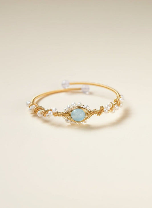Aurielle Pearl Heart Bracelet - Myglova