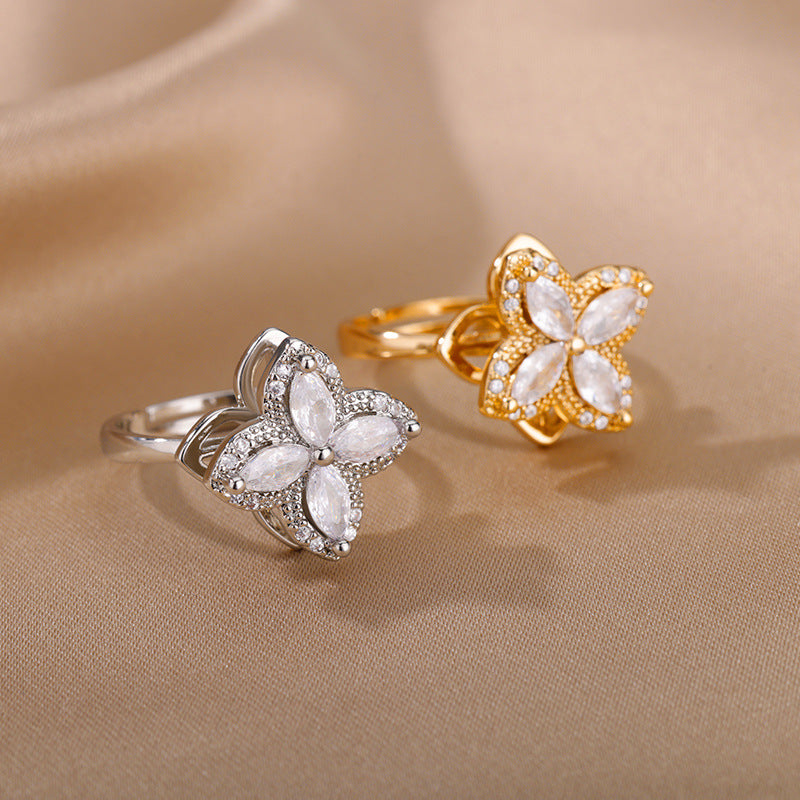 Serenity Bloom Rotating Ring