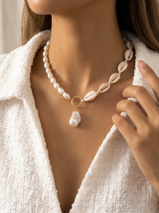 Baroque Faux Pearl Necklace — Everyday Statement - Myglova