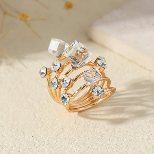 Colorful Boho Stacking Ring Set — Vintage Style - Myglova