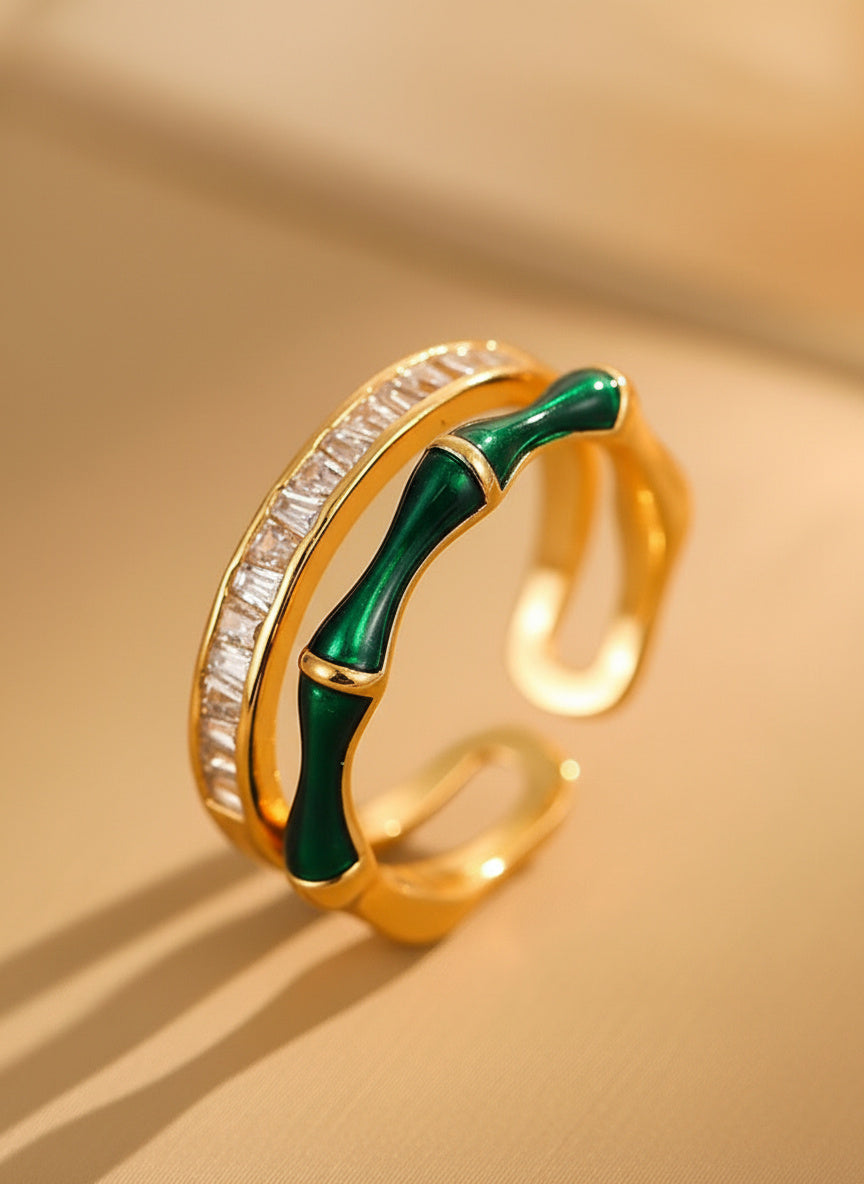 Verdant Bloom Open Ring