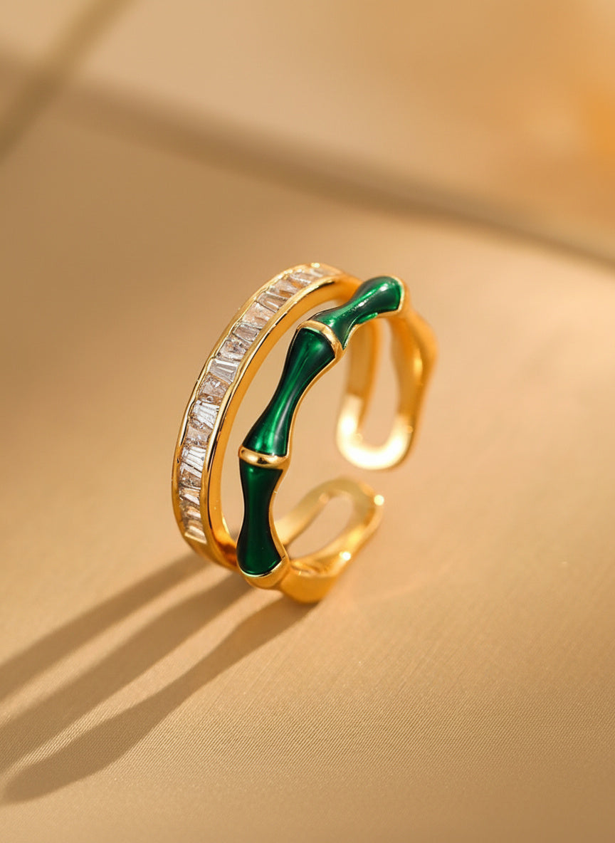 Verdant Bloom Open Ring