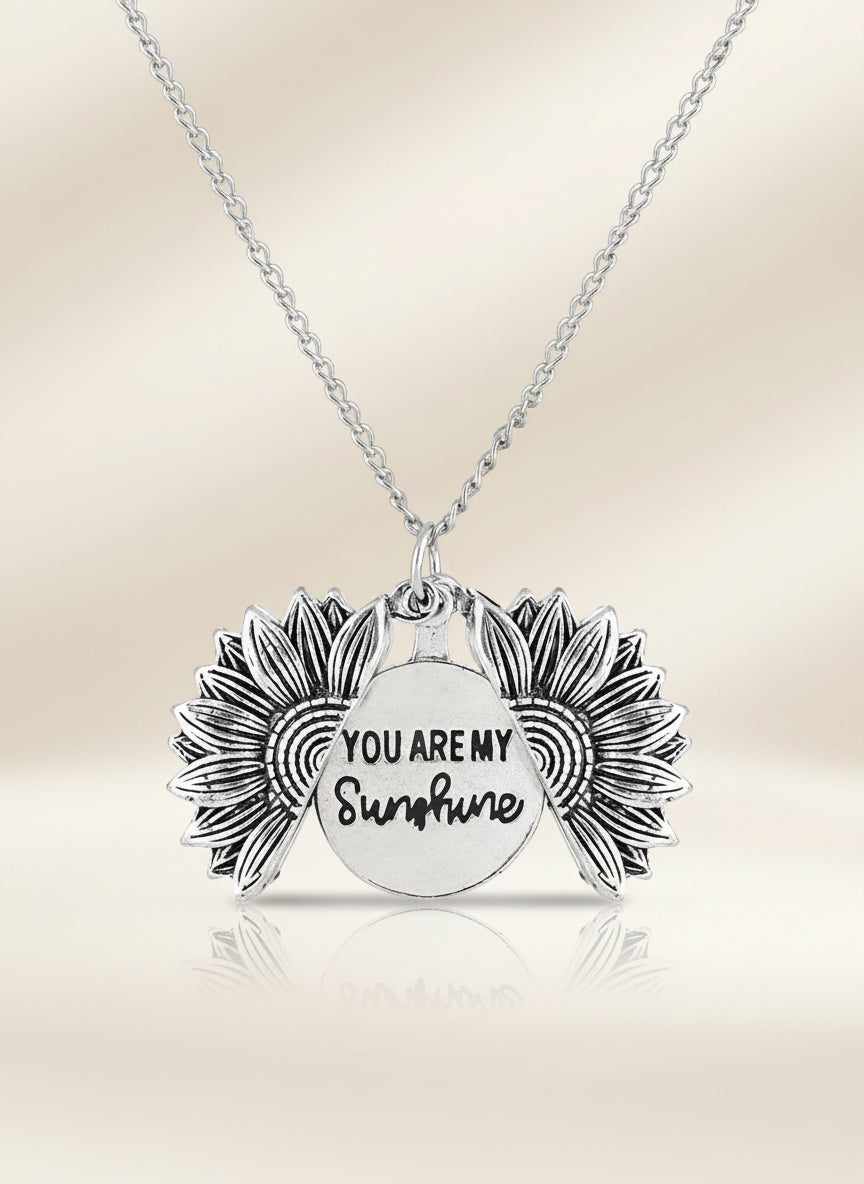 Solenne Sunflower Pendant Necklace