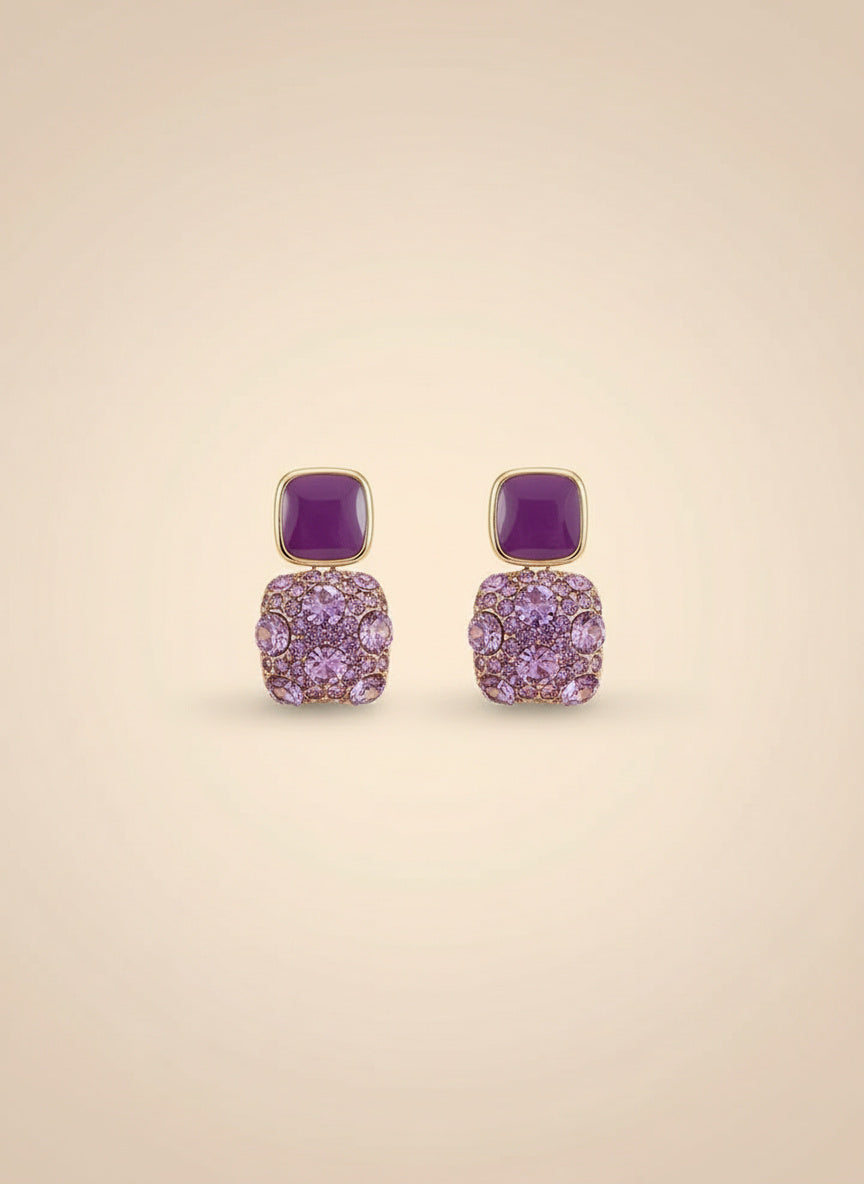 Lustre Cube Stud Earrings