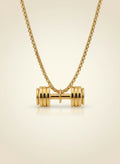 Atlas Dumbbell Pendant Necklace