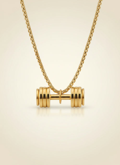 Atlas Dumbbell Pendant Necklace