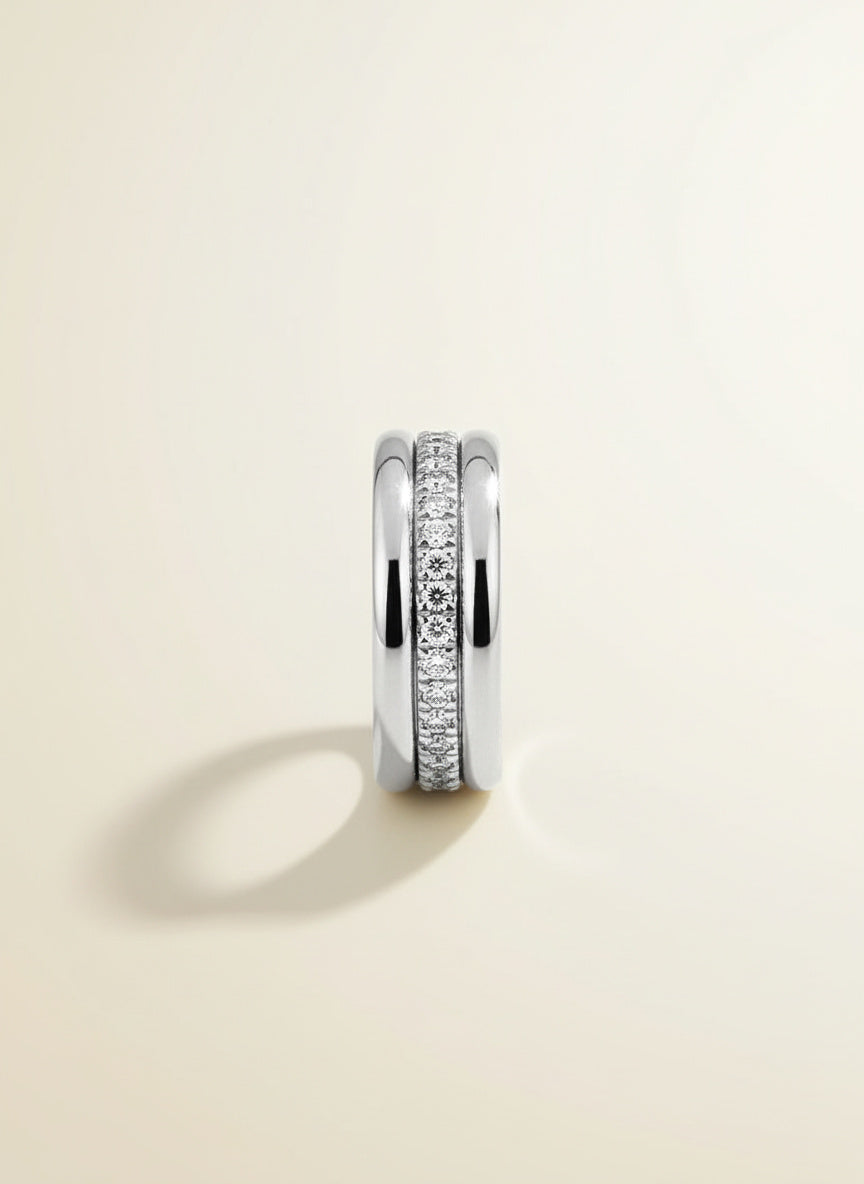 Lumière Line Zircon Ring