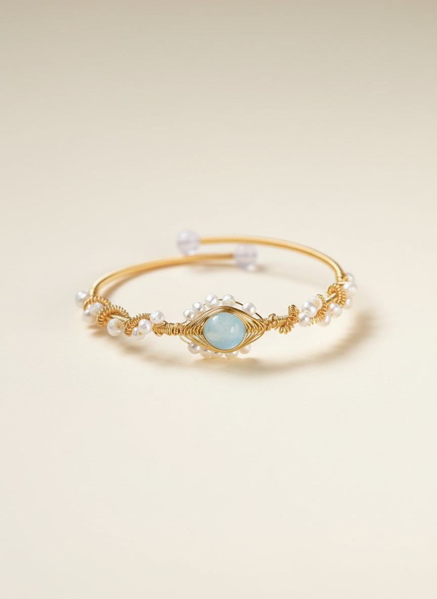 Aurielle Pearl Heart Bracelet