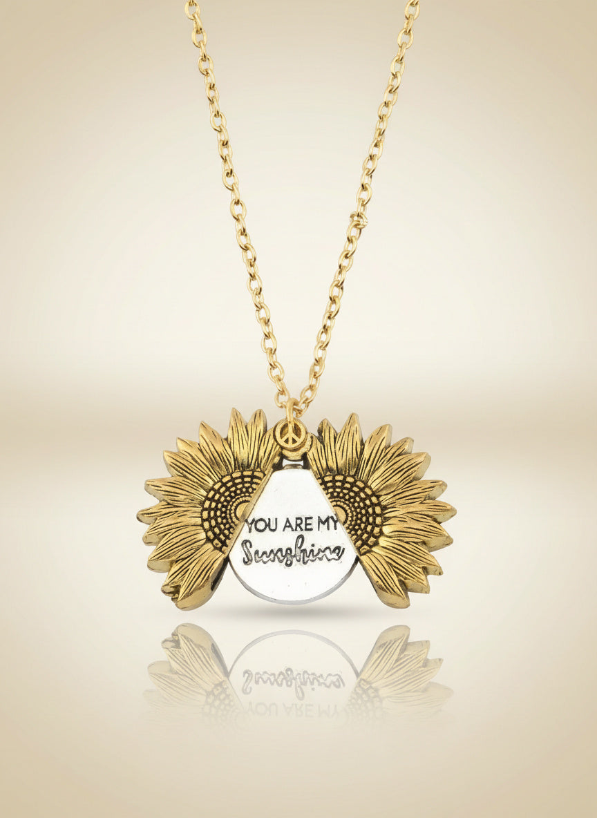 Solenne Sunflower Pendant Necklace