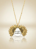 Solenne Sunflower Pendant Necklace