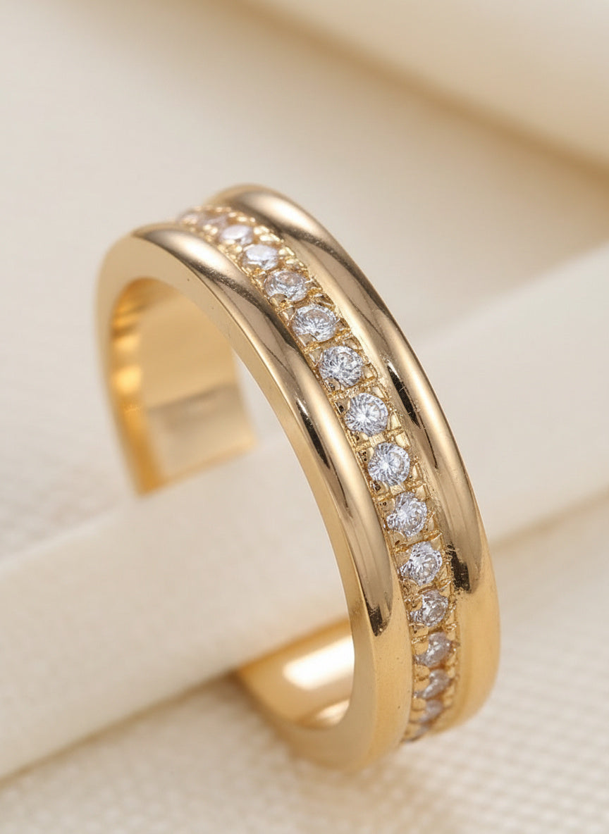 Lumière Line Zircon Ring