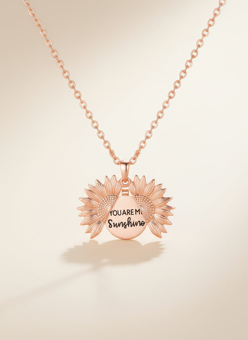 Solenne Sunflower Pendant Necklace