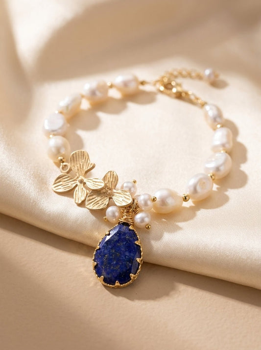 Genuine Baroque Pearl Bracelet — Handmade - Myglova