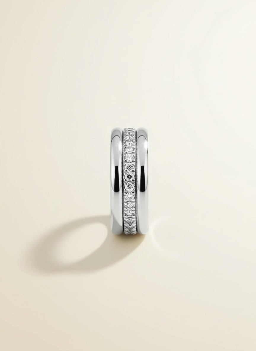 Lumière Line Zircon Ring - Myglova