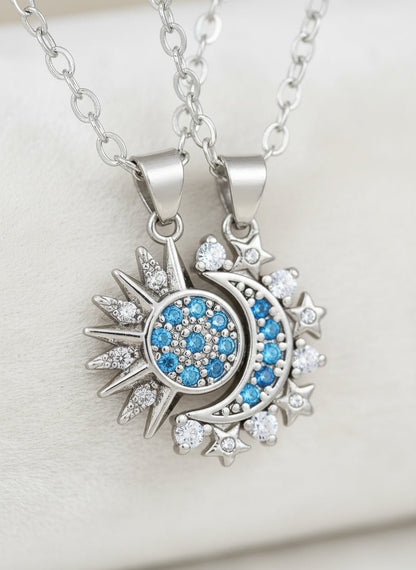 Magnetic Sun & Moon Connection Necklace Set (2 Pieces) - Myglova