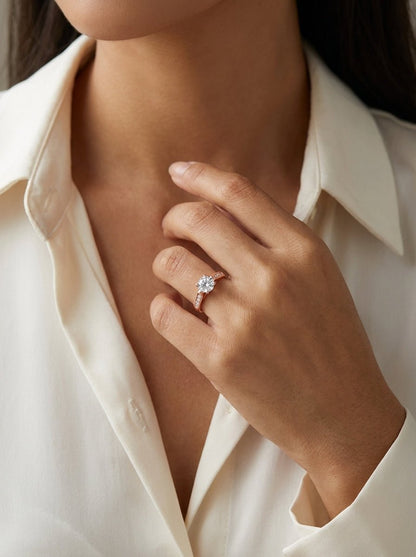 Minimalist Solitaire Ring — Cubic Zirconia - Myglova