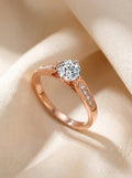 Minimalist Solitaire Ring — Cubic Zirconia - Myglova