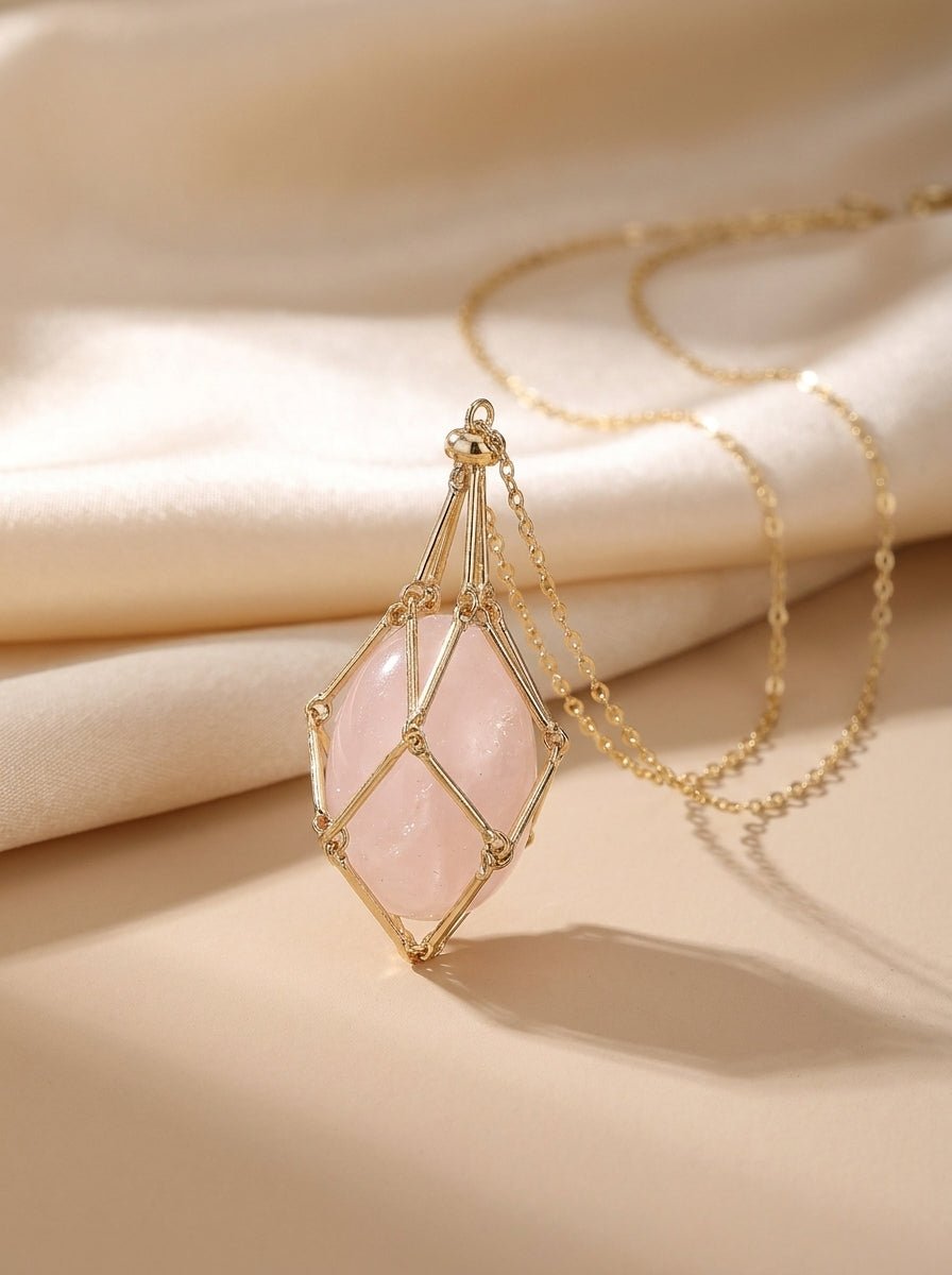 Natural Crystal Pendant Necklace — Everyday Boho - Myglova