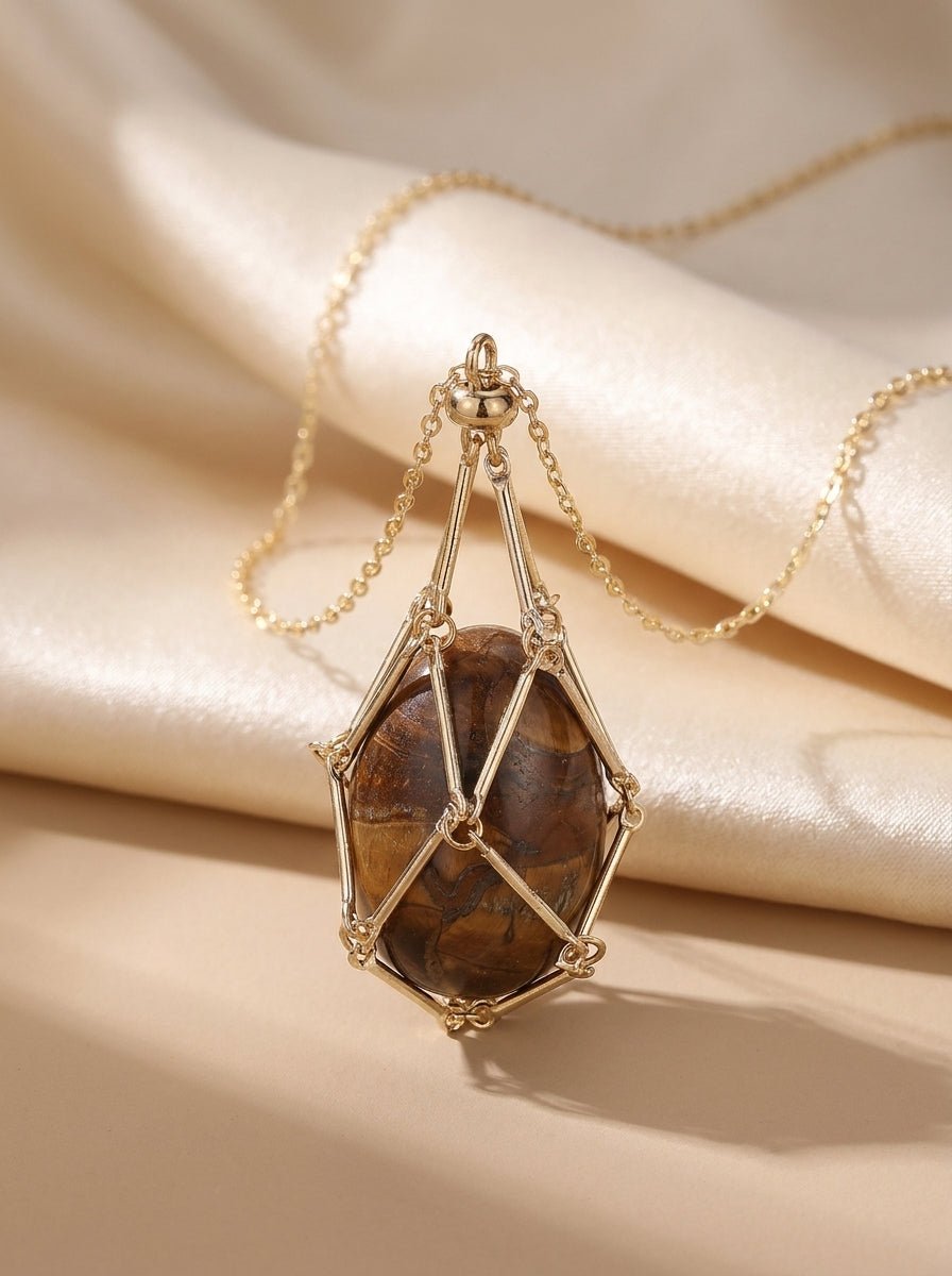 Natural Crystal Pendant Necklace — Everyday Boho - Myglova