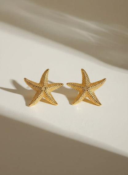Serene Starfish Stud Earrings - Myglova