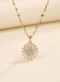 Solara Rotating Sunflower Necklace - Myglova