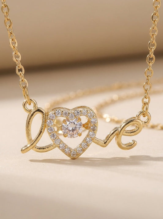 The "Modern Muse" Titanium Script Necklace - Myglova