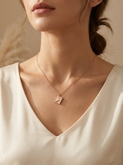 The "Secret Sentiments" Titanium Envelope Locket - Myglova
