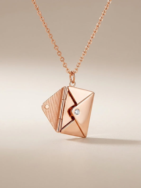 The "Secret Sentiments" Titanium Envelope Locket - Myglova