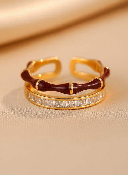 Verdant Bloom Open Ring - Myglova