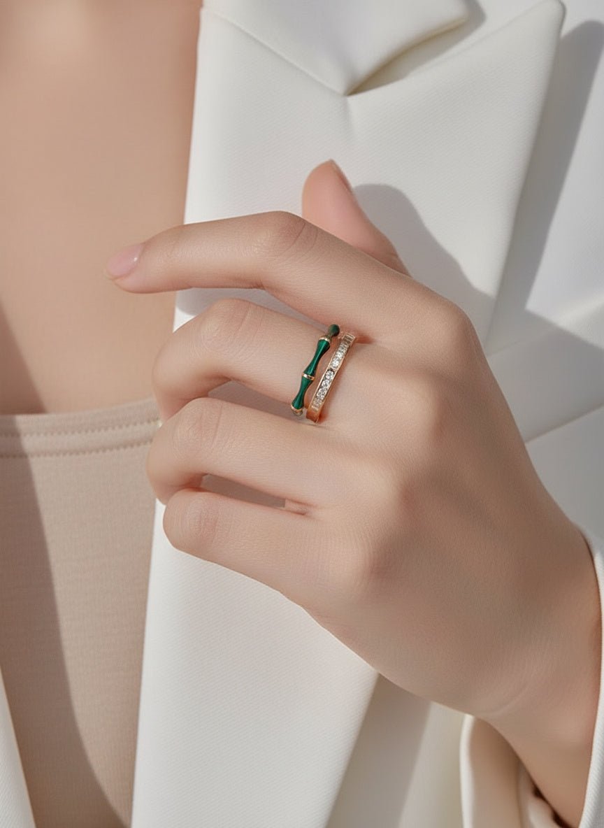 Verdant Bloom Open Ring - Myglova