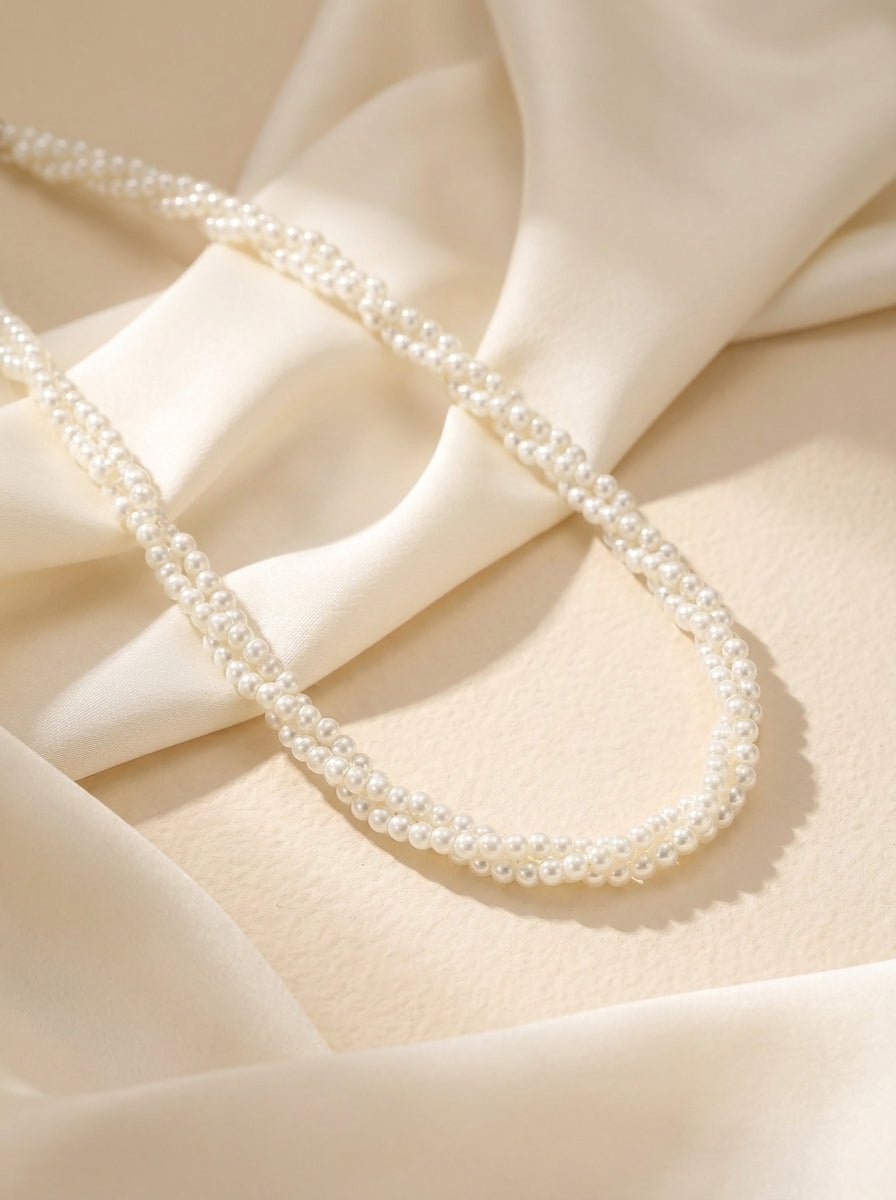 Winding Pearl Layered Necklace - Myglova